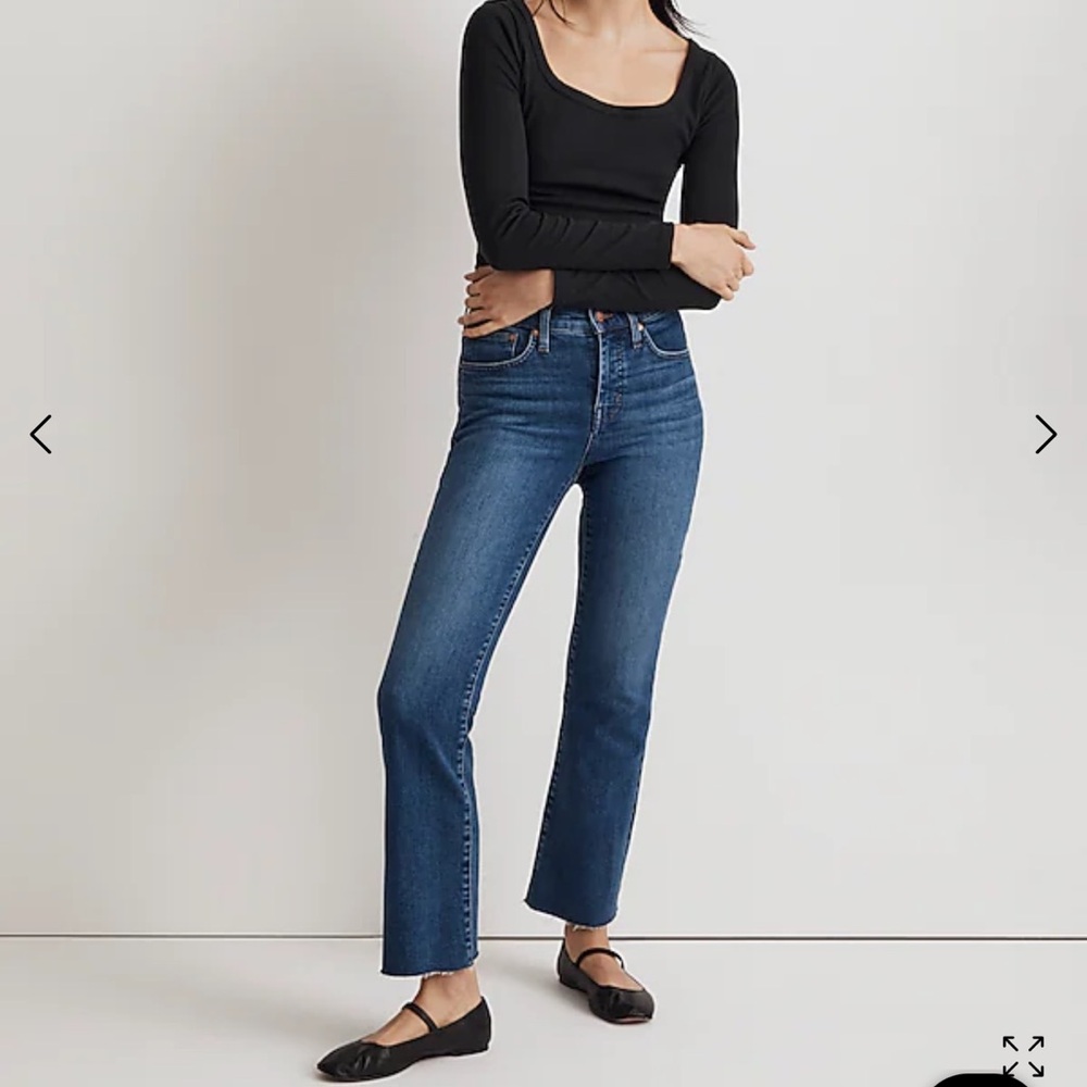 Madewell Kick Out Crop Jean Size 29